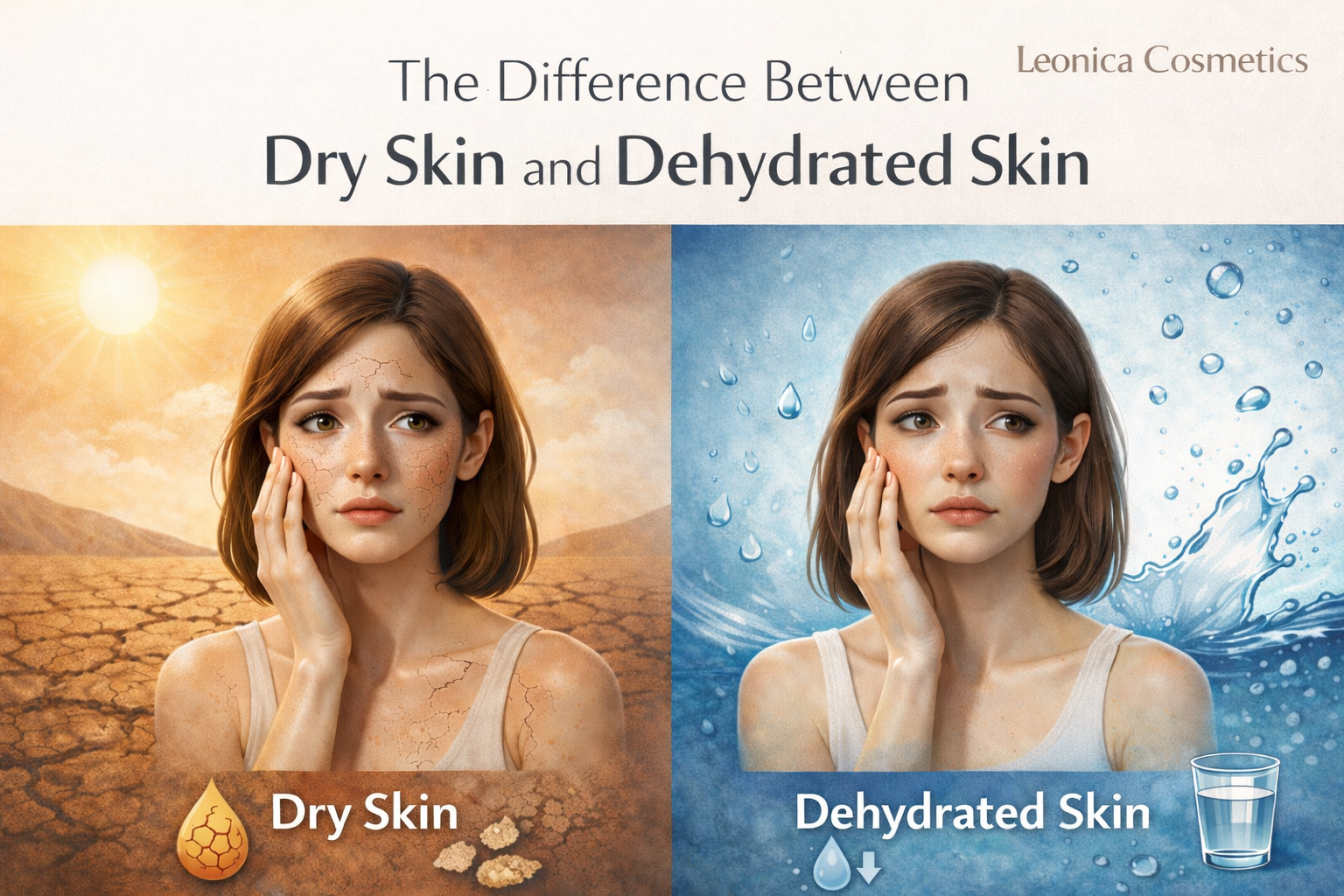 The Difference Between Dry Skin and Dehydrated Skin