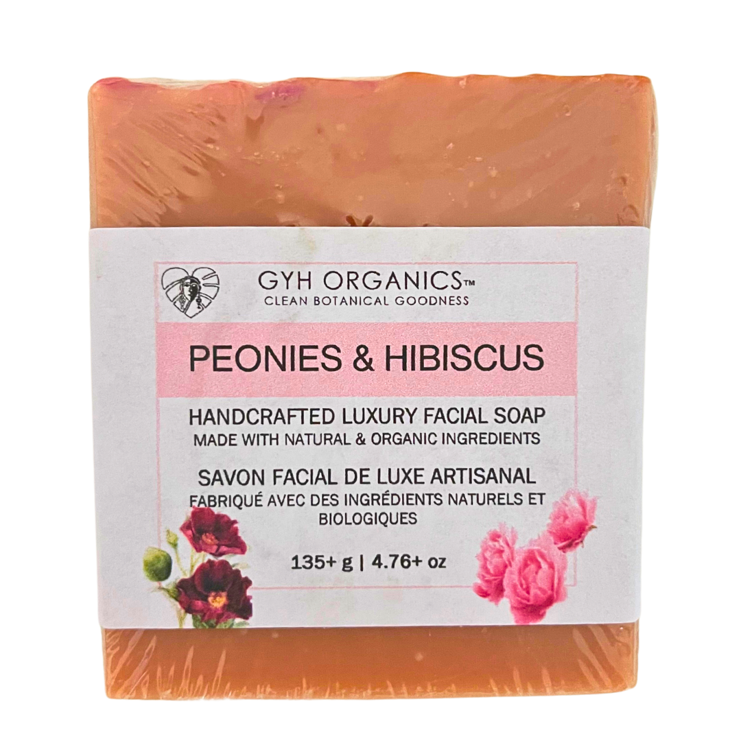 Peonies & Hibiscus Handcrafted Luxury Facial Soap
