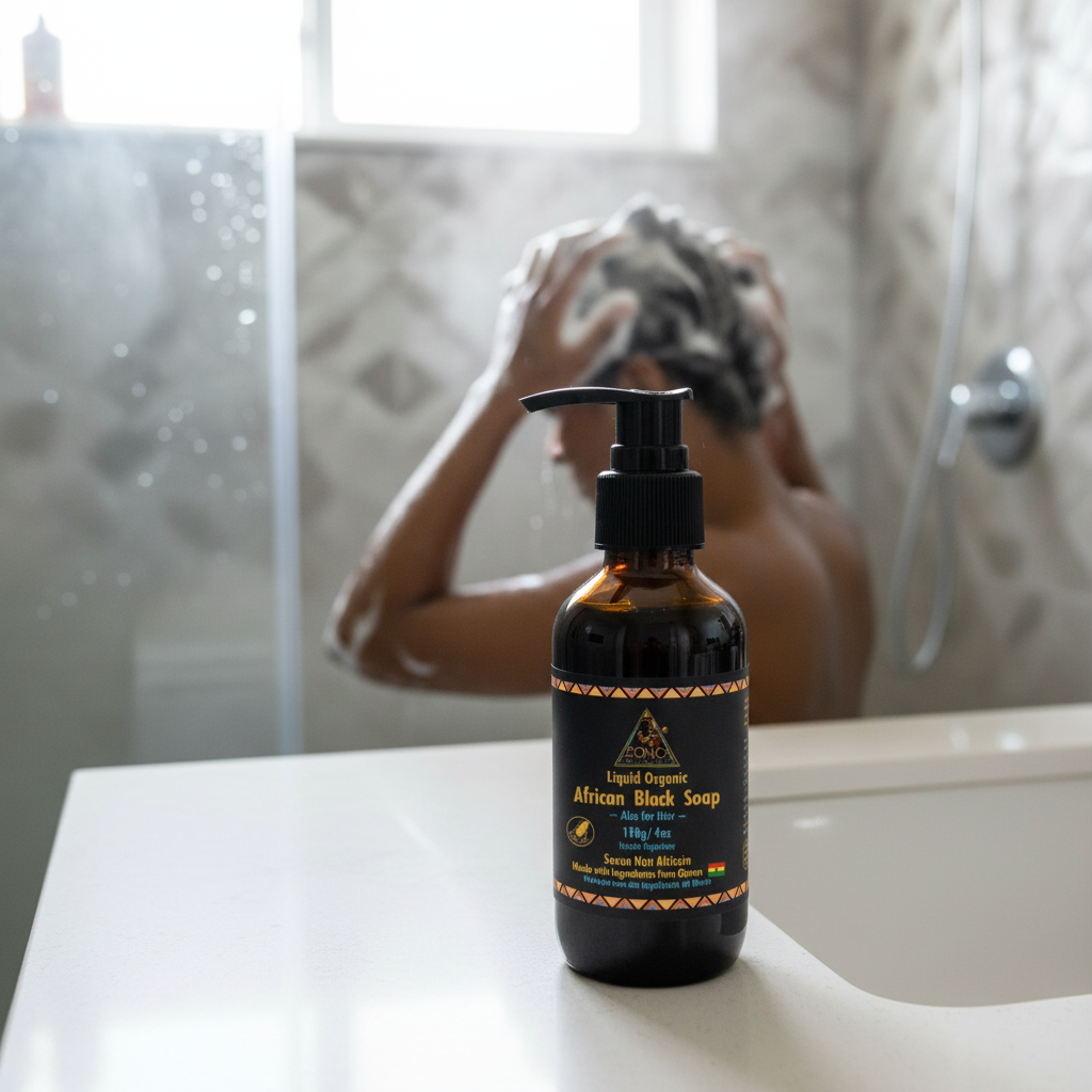 Liquid Organic Black Soap