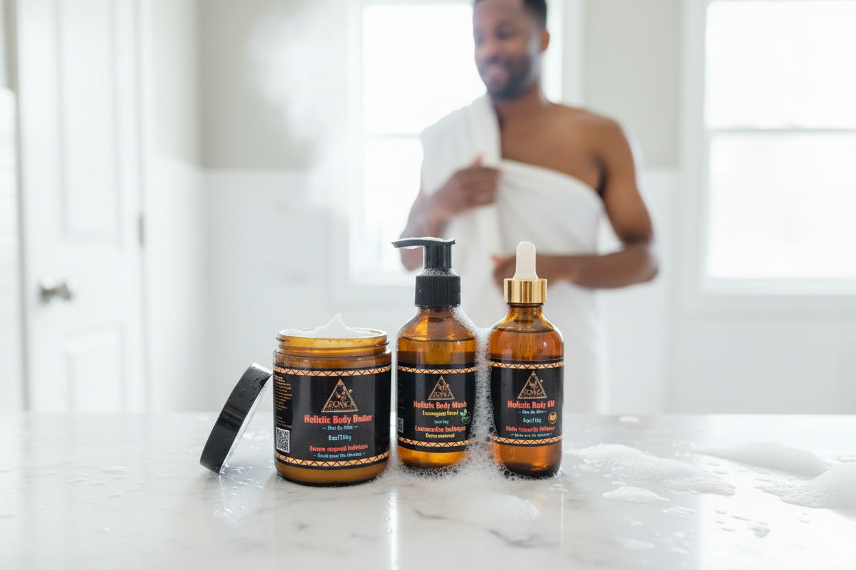 The Holistic Essentials Trio (Body Wash, Butter and Oil)